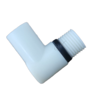 SingleCT Outlet Elbow 3/8" White